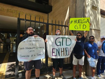 Huelga Sindicato de trabajadores GTD Intesis