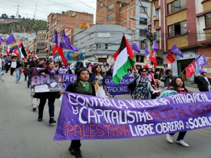 ¡El feminismo será antipatriarcal, anticapitalista, antiimperialista, anticolonialista y antisionista, o no será!