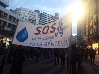 Importante movilización por el agua