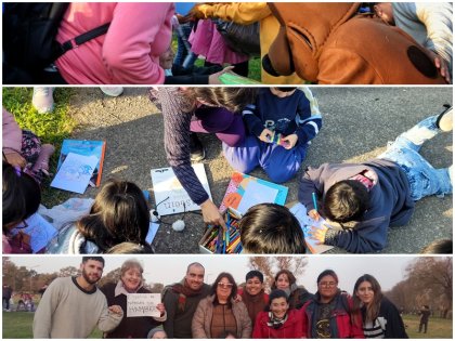 Por el día de las niñeces docentes y asamblea barrial organizan evento cultural