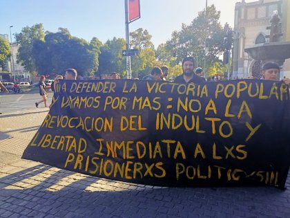 Marcha por la libertad de lxs presxs políticos y en contra de la revocación de los indultos