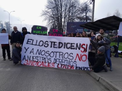 Sindicato de Trabajadores de la Universidad del Alba inician huelga legal