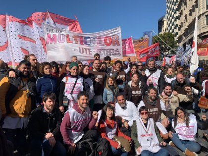 Recuperemos nuestro sindicato para pelear contra el ajuste del gobierno y la derecha reaccionaria ¡Vamos con la Multicolor!