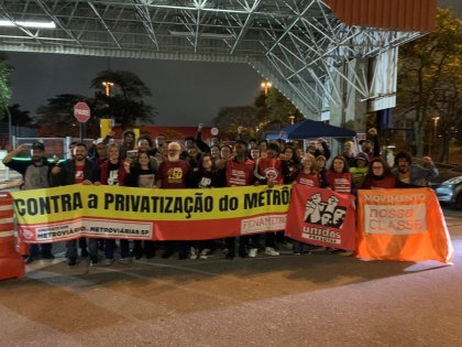 Fuerte huelga de trabajadores del metro, saneamiento y universidad en San Pablo