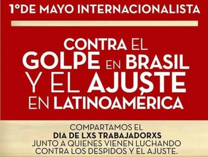 Laura Vilches y Hernán Puddu invitan al acto contra el golpe en Brasil - YouTube