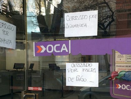 Trabajadores de OCA reclaman el pago de salarios adeudados