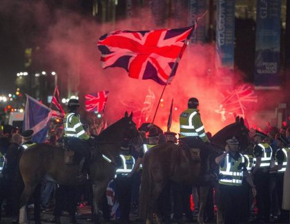 Disturbios en Glasgow entre independentistas y unionistas