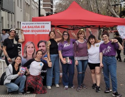 En San Martín las candidatas que levantan la Izquierda llaman a votar a Myriam Bregman 