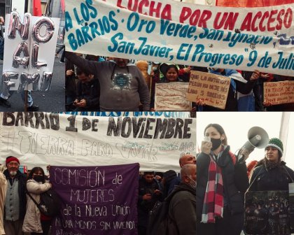 Las luchas de La Matanza en la movilización contra el FMI a Plaza de Mayo