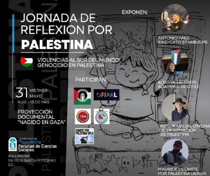 Jornada de reflexión sobre palestina en la Universidad de Playa Ancha 