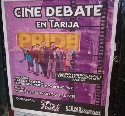 Pan y Rosas presentó la película “Pride” en Tarija