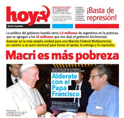 El PCR visita al Papa y declara que comparte su visión del mundo