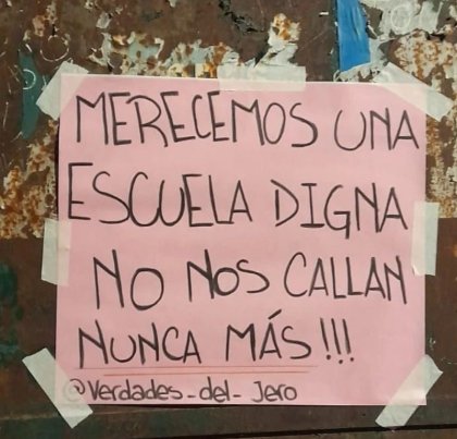 Los estudiantes del Jero se organizan frente a las pésimas condiciones edilicias de la escuela 