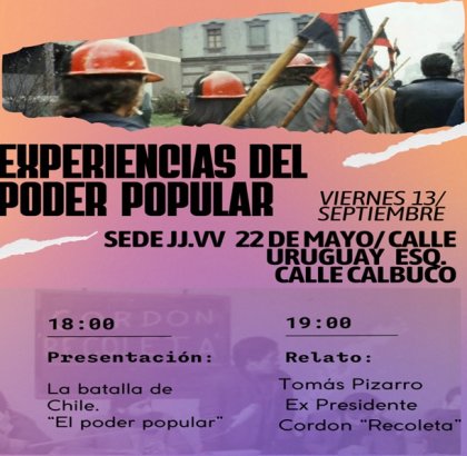 Documental-Conversatorio: "Experiencias del poder popular"