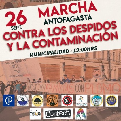 Marcha contra los despidos y la contaminación