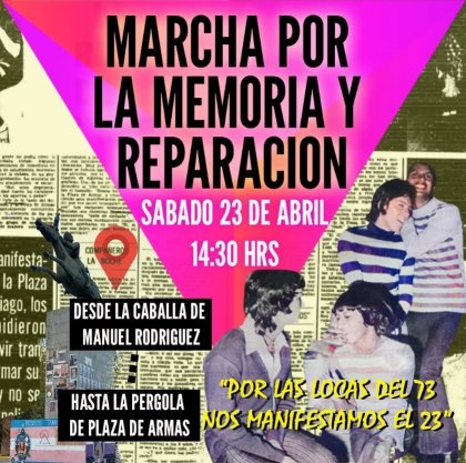 "Por las locas del 73, nos manifestamos el 23": Marcha por la memoria y reparación es convocada para este sábado