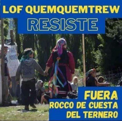 Trawn rechaza orden de desalojo contra la Lof Quemquemtrew