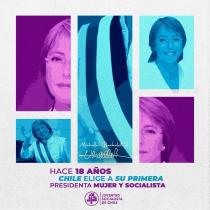 El engaño de la Juventud Socialista: les “marxistas” que admiran a la neoliberal Michelle Bachelet 