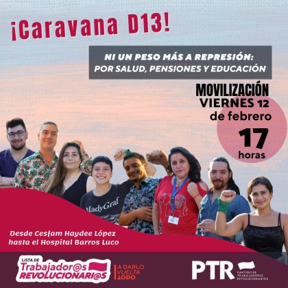 Caravana contra la violencia policial: Súmate este viernes a las 17 hrs