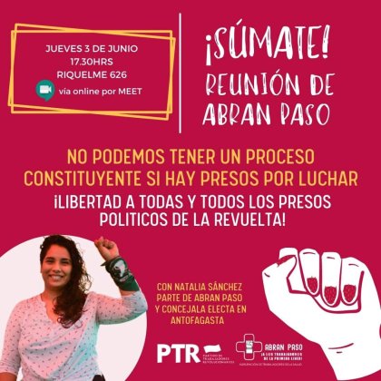 ¡Súmate a la reunión abierta de la Agrupación de trabajadores/as Abran Paso!