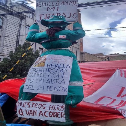 Funcionarios de La Paz Limpia amenazan con más despidos