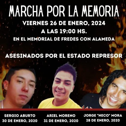 Convocan para este viernes marcha en conmemoración a los asesinados por el Estado durante la revuelta