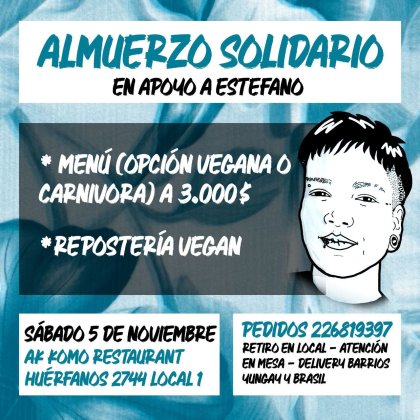  ¡Súmate al almuerzo Solidario por Estéfano este sábado! 