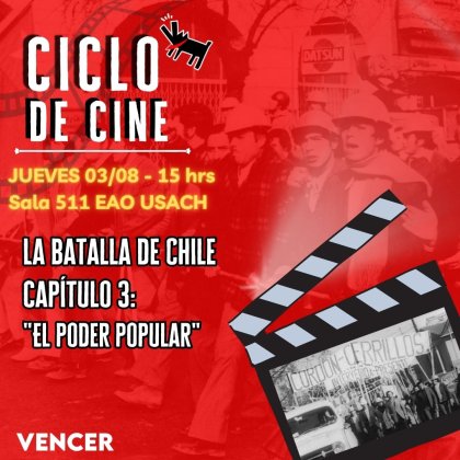 Súmate a la 2da jornada de cine anticapitalista a 50 años del golpe