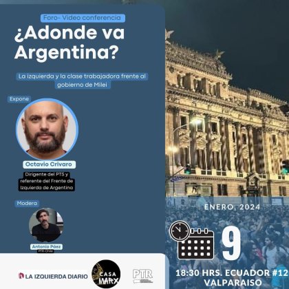 Entrevista con el dirigente argentino Octavio Crivaro (PTS) sobre los desafíos de la clase trabajadora y la izquierda frente a Milei