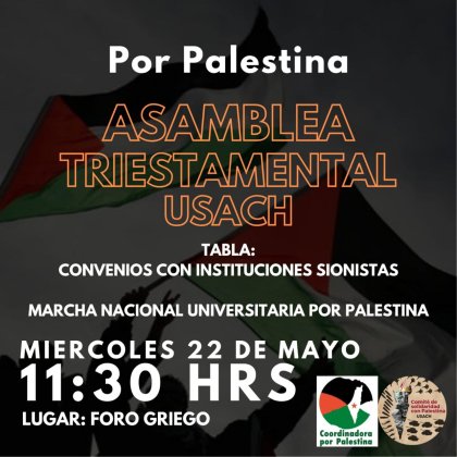 Asamblea triestamental por Palestina