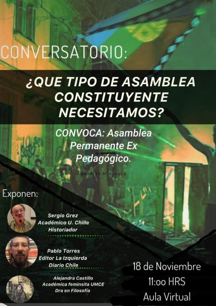 Conversatorio Lunes: ¿Qué tipo asamblea Constituyente necesitamos?