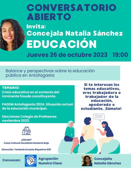 “En Antofagasta no se construyen escuelas hace 11 años”. Concejala expone el PADEM y la crisis educativa