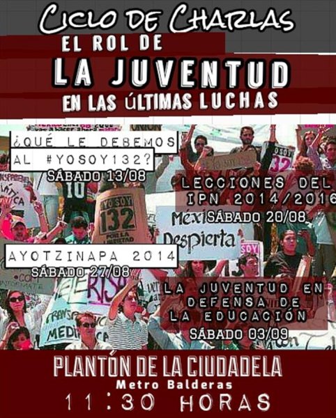 Ciclo de charlas: El rol de la juventud en las últimas luchas