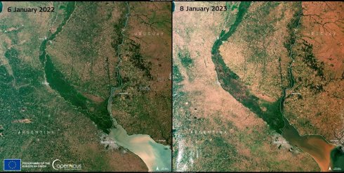 Impactante: la plantación y cultivos de 2022 y de 2023, en una imagen satelital