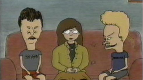 La primera aparición de Daria en Beavis and Butthead (1994)