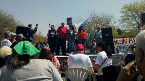 Acto en Campo de Mayo.