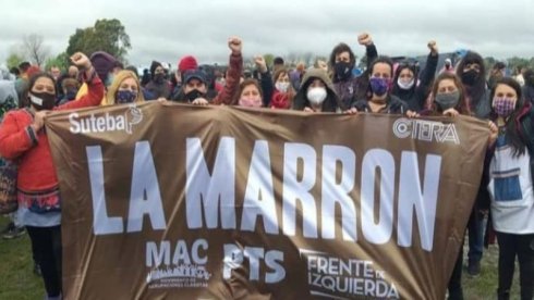 Docentes de La Marrón se acercaron a la toma de Guernica a llevar donaciones de Tigre