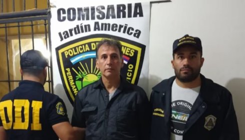 29 de abril de 2019. Britez es detenido en Jardín América | Foto Policía Bonaerense