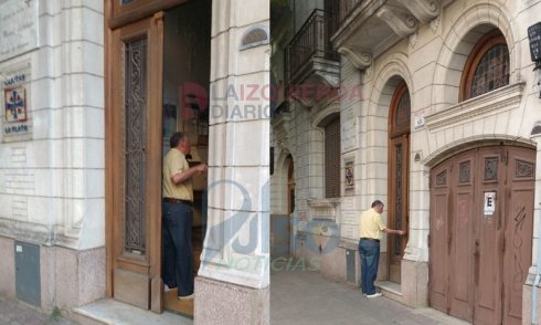 El cura Lorenzo ingresando a su nueva “suite”, en la sede central de Cáritas La Plata | Foto La Izquierda Diario/Pulso Noticias