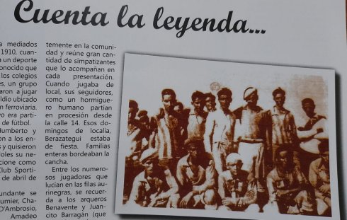 Los primeros protagonistas de la historia del Club Deportivo Berazategui aparecen en la revista editada por el centenario de la institución.