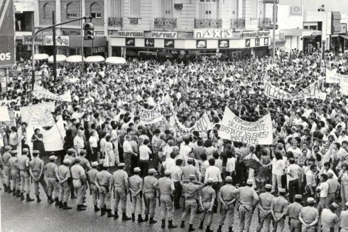 Vecinazo de Lomas de Zamora, zona sur del Gran Buenos Aires, 1982