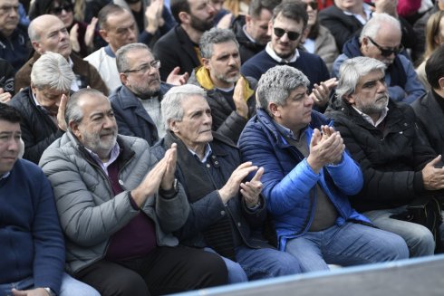 Héctor Daer, Carlos Acuña y Pablo Moyano. 