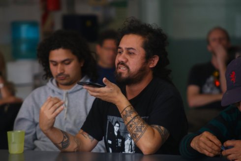 Nahuel Paz Ayala, activista vegano. Agrupación La Reveldía en la Coordinadora BFS.