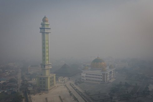 Palangkaraya, la capital de Kalimantan Central, en plena crisis de incendios | Ulet Ifansasti/Getty Images 