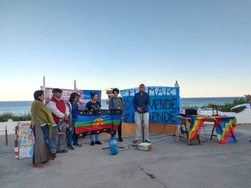 Representantes de Las Grutas y Sierra Grande del Parlamento Mapuche Tehuelche