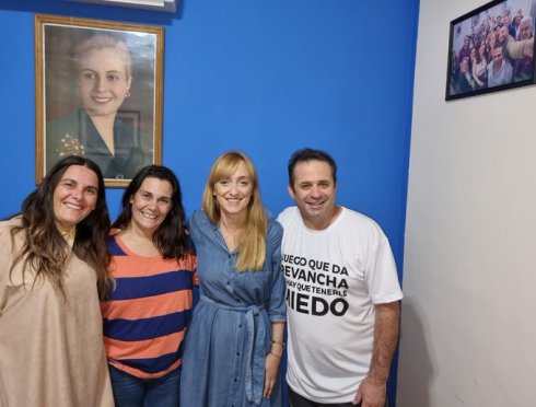 Natalia Vicencio, Carina Sedano, Anabel Fernández Sagasti y Gustavo Correa.