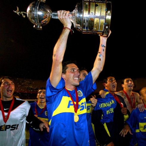 Diego Cagna campeón de la Libertadores 2003.