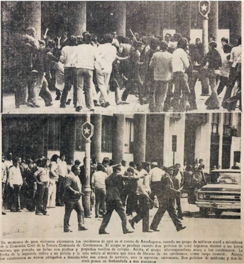 Imagen 1. El Mercurio de Antofagasta, 30 de agosto de 1973.