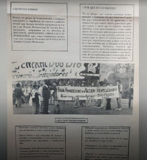 Boletín de presentación del FHAR (1971) / AGN