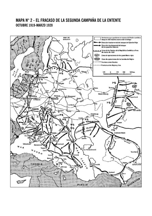 Mapa 2 - Anexo documental en Trotsky, León, Cómo se armó la revolución. Escritos militares, Ediciones IPS-CEIP, Buenos Aires, 2006